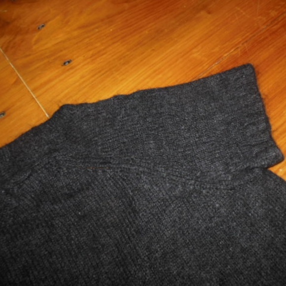 CARTONNIER XS Charcoal Kid Mohair Scoop Neck Sweater SS - Picture 3 of 5